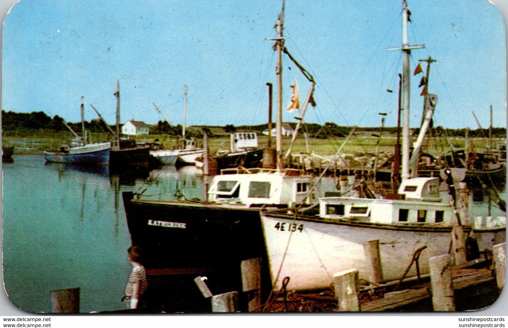 Massachusetts Cape Cod Orleans Rock Harbor Fishing Trawlers - Cape Cod