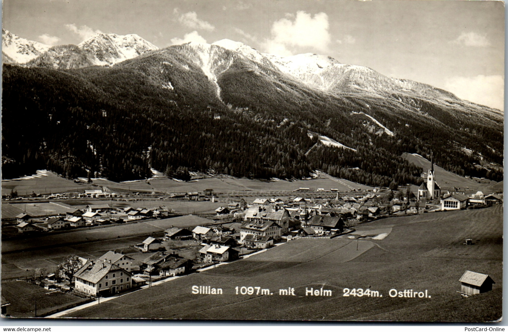 34724 - Tirol - Sillian Mit Helm , Panorama - Gelaufen 1956 - Sillian