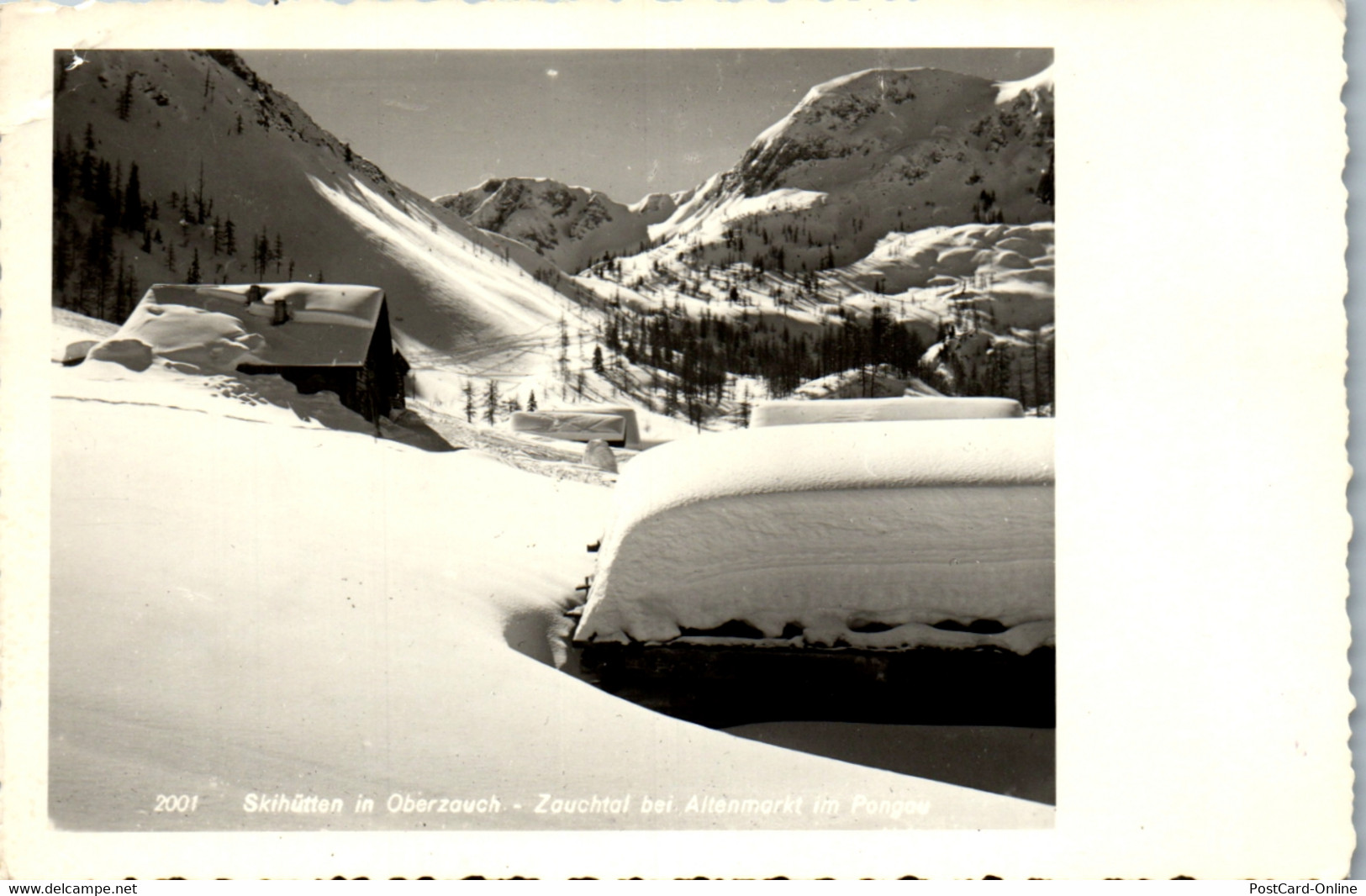 34803 - Salzburg - Altenmarkt Im Pongau , Zauchental , Skihütten In Oberzauch - Gelaufen 1961 - Altenmarkt Im Pongau