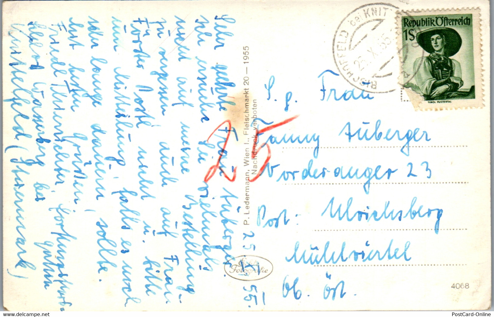 34956 - Steiermark - Schloss Wasserberg U. Ingering - Gelaufen 1955 - Knittelfeld