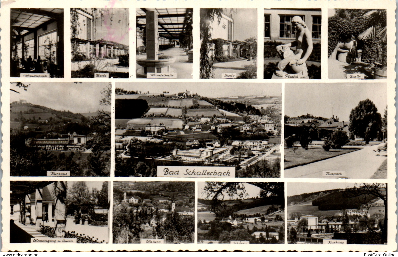 34968 - Oberösterreich - Bad Schallerbach , Mehrbildkarte - Gelaufen 1953 - Bad Schallerbach