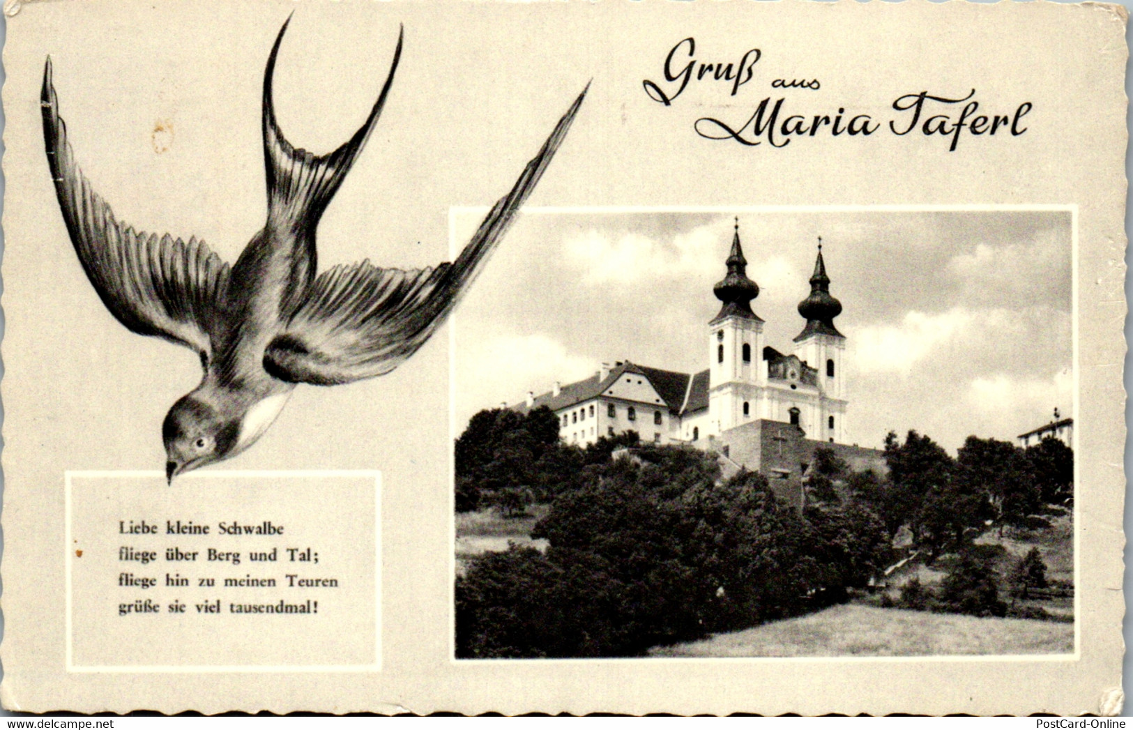 35037 - Niederösterreich - Maria Taferl , Gruß Aus , Schwalbe - Gelaufen 1966 - Maria Taferl