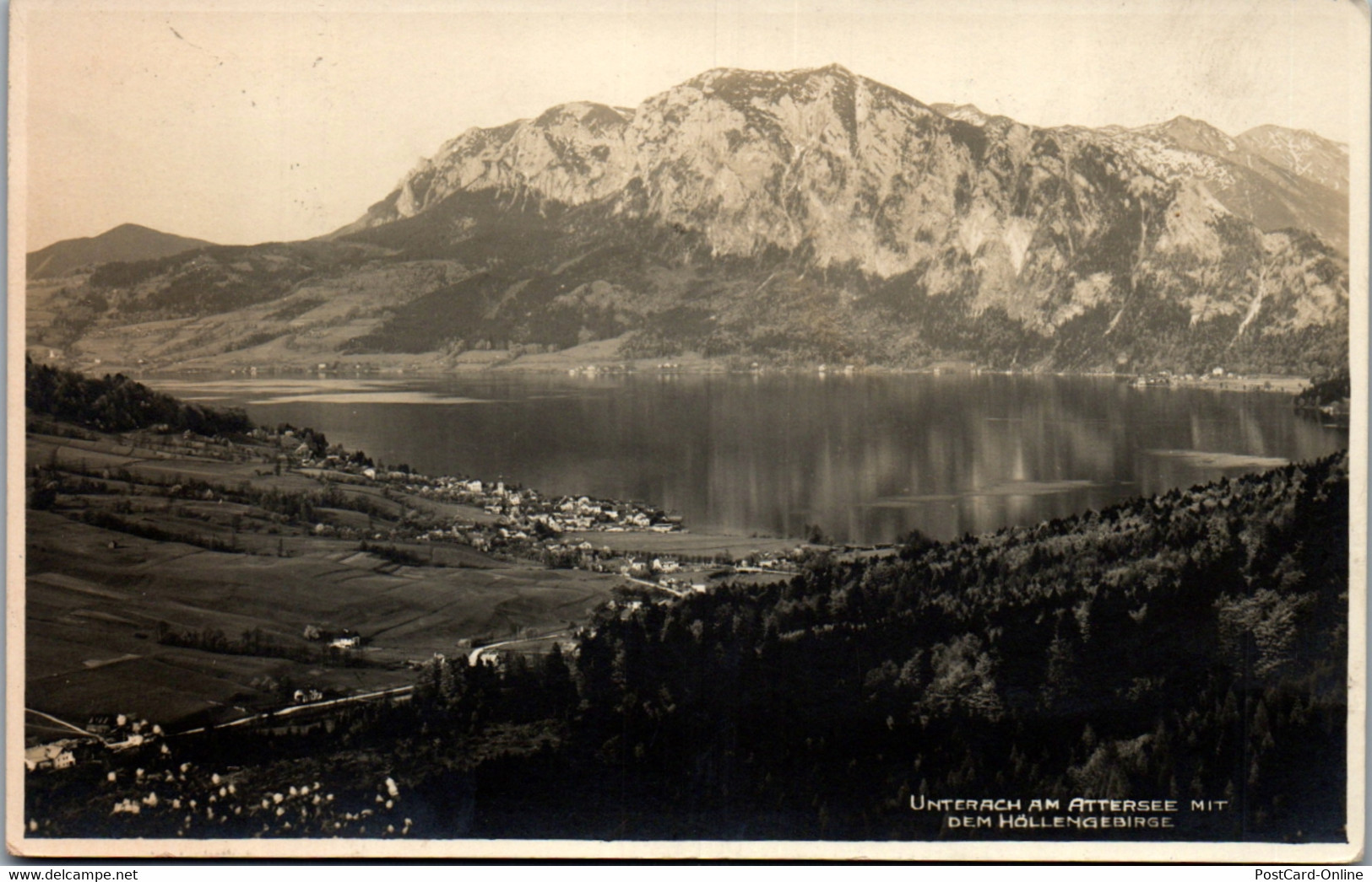 35081 - Oberösterreich - Unterach Am Attersee Mit Dem Höllengebirge - Gelaufen 1931 - Nauders