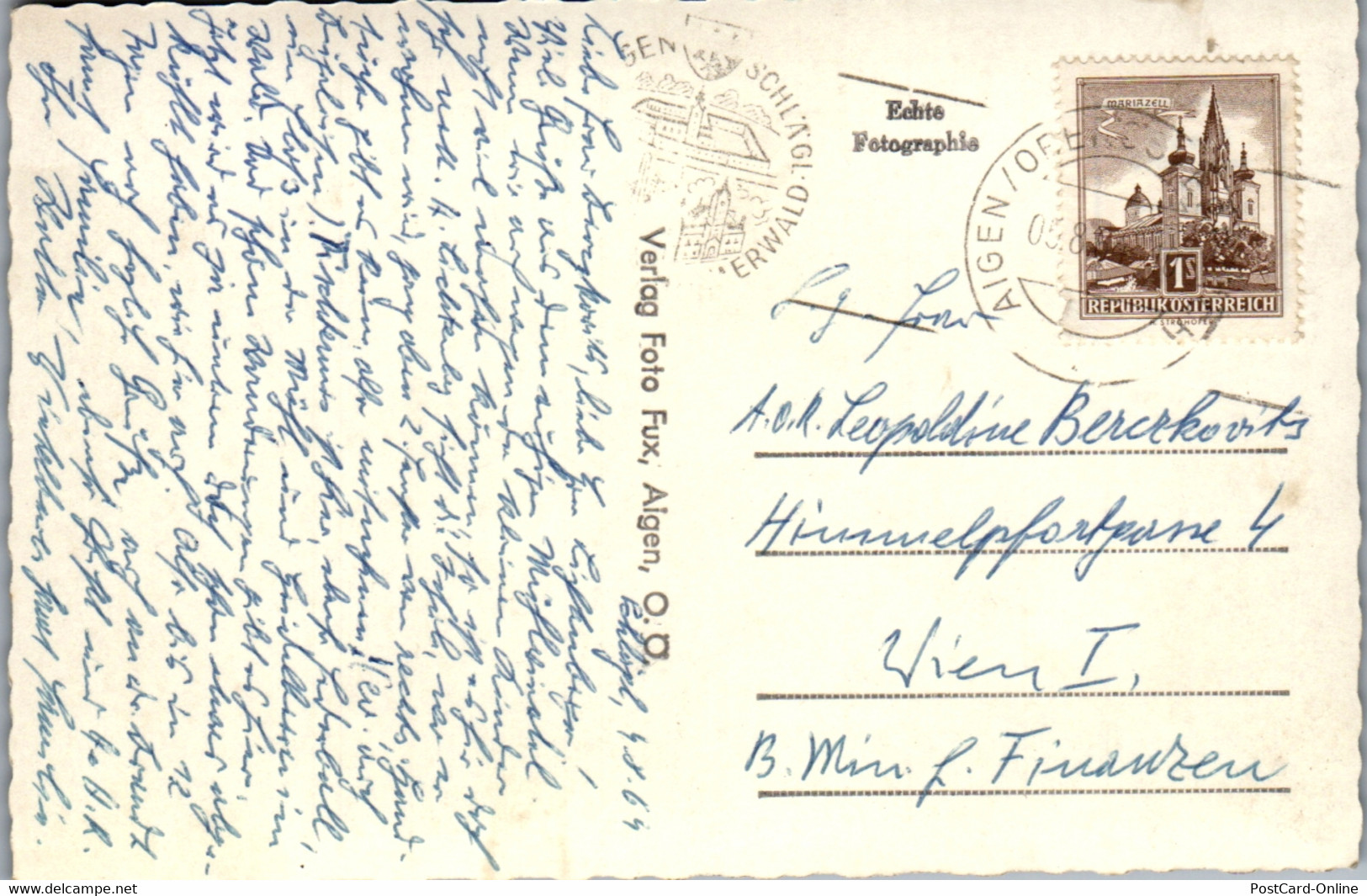 35099 - Oberösterreich - Stift Schlägl - Gelaufen 1964 - Rohrbach