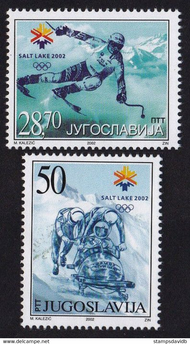 2002 Yugoslavia 3058-3059 2002 Olympic Games In Salt Lake City  22,00 € - Inverno2002: Salt Lake City - Paralympic