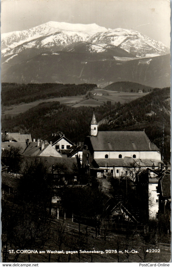 35198 - Niederösterreich - St. Corona Am Wechsel Gegen Schneeberg - Gelaufen 1963 - Wechsel