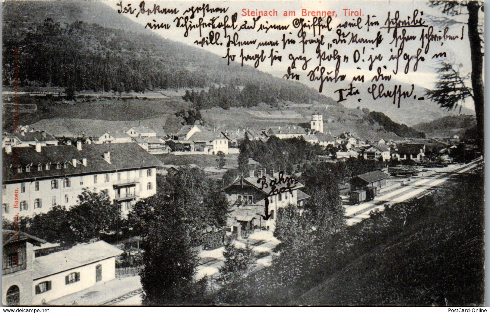 35310 - Tirol - Steinbach Am Brenner , Bahnhof - Gelaufen 1911 - Steinach Am Brenner