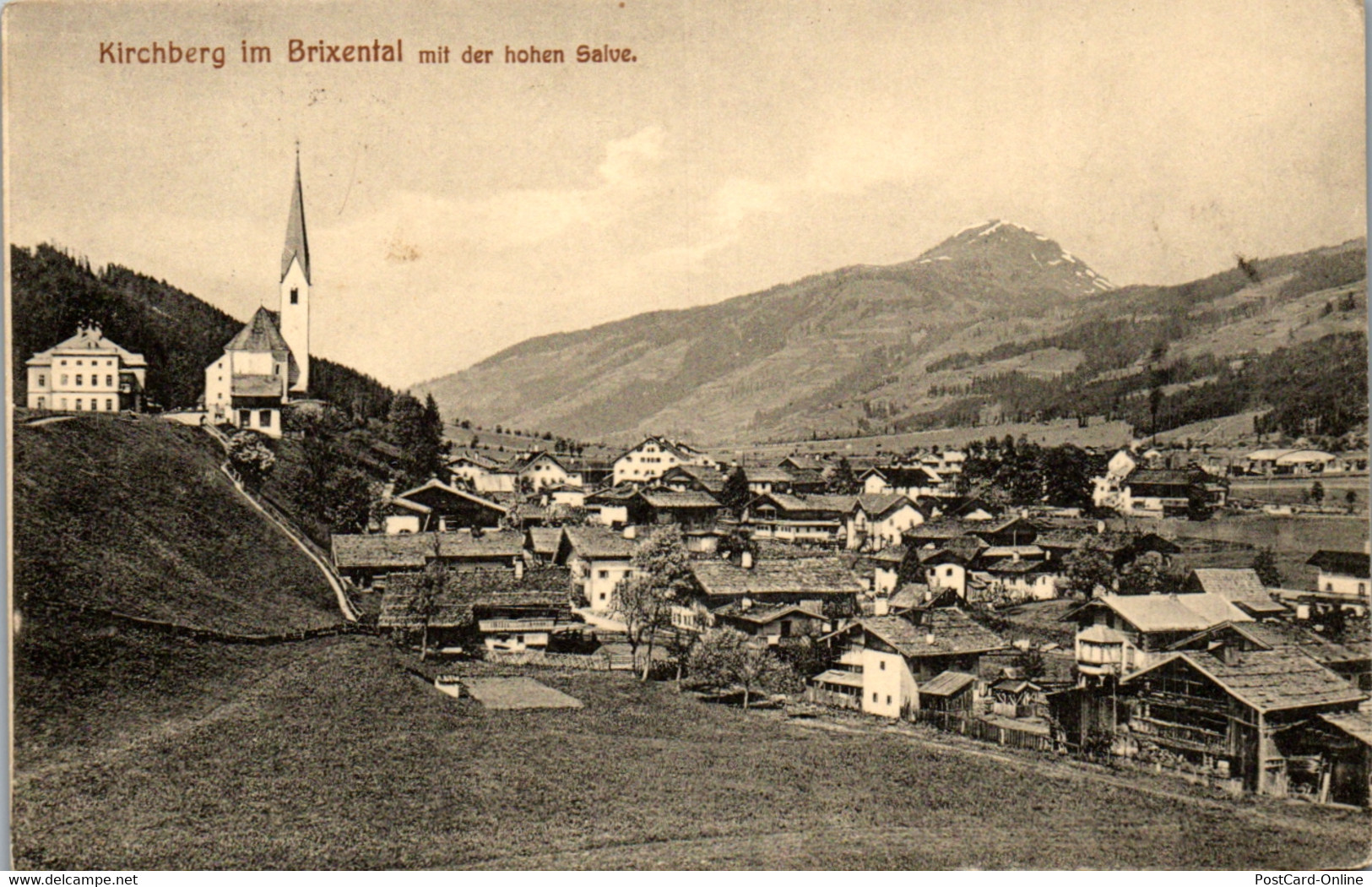 35323 - Tirol - Kirchberg Im Brixental Mit Der Hohen Salve , Panorama - Gelaufen - Kirchberg