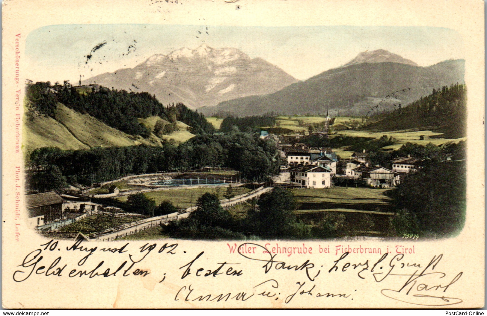 35337 - Tirol - Fieberbrunn , Weiler Lehngrube - Gelaufen 1902 - Fieberbrunn