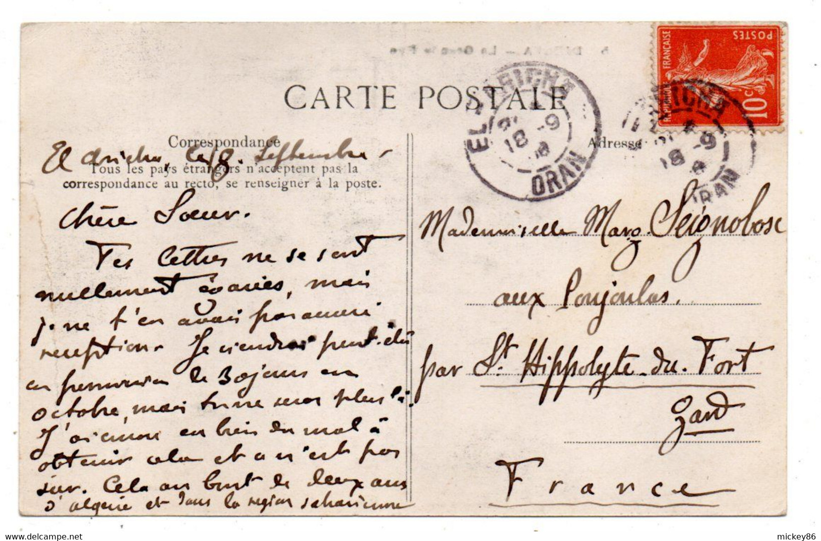 Algérie -- DJELFA --1908-- La Grande Rue  ( Belle Animation , Attelage )...... Cachet......à Saisir - Djelfa