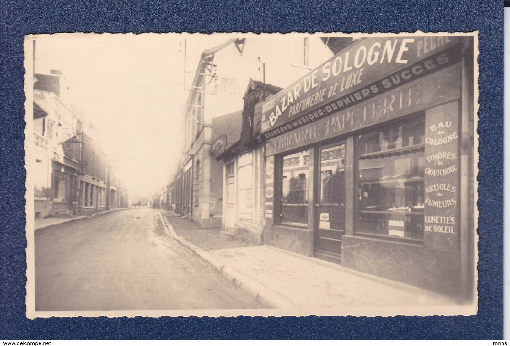 CPA à Identifier Carte Photo Commerce Shop écrite Bazar De Sologne Voir Dos - Zu Identifizieren