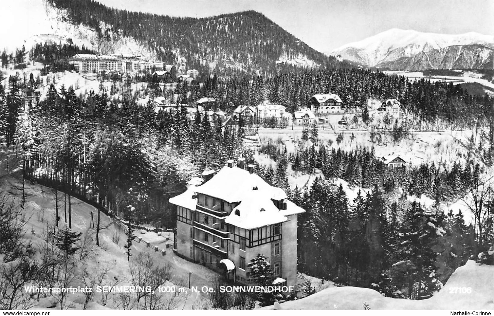 Wintersportplatz Semmering, Sonnwendhof - Stempel, Timbre Touristique - Semmering