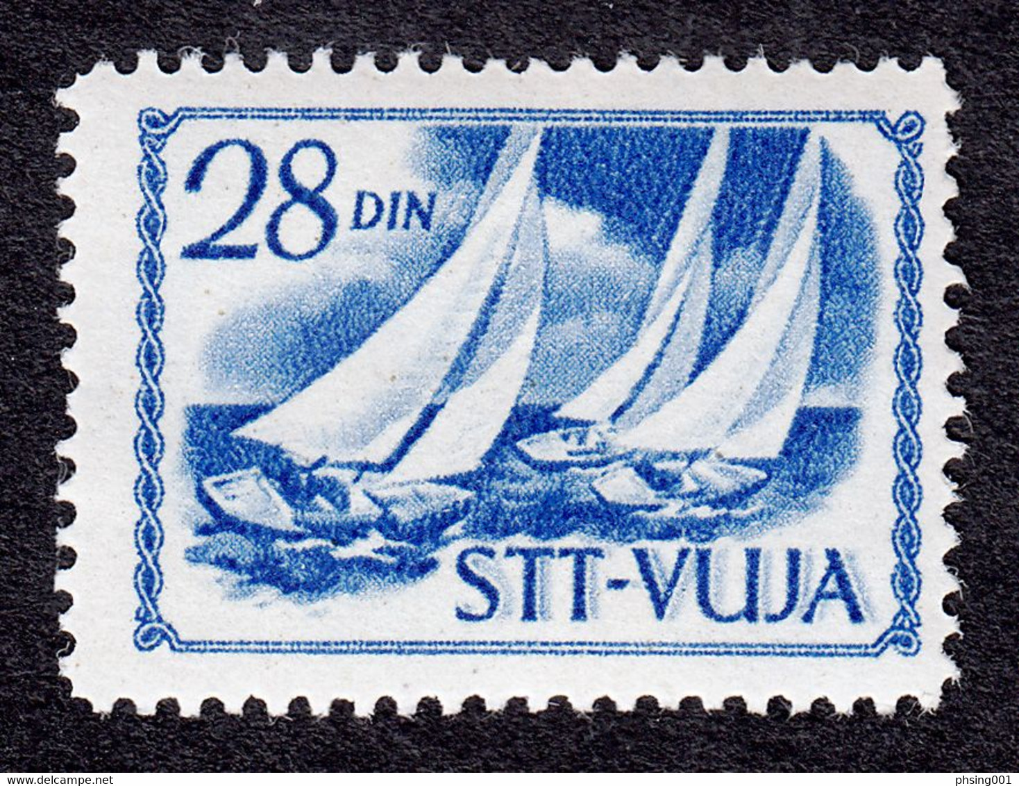 Trieste Zone B STT VUJNA 1952 Italia Yugoslavia Slovenia Sports Sailing MNH - Autres & Non Classés