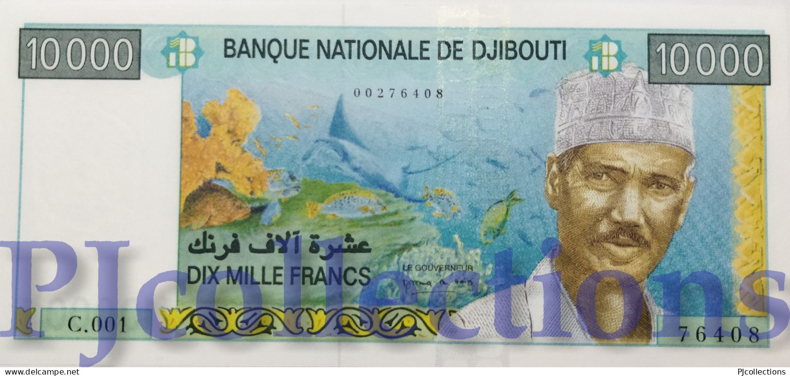 DJIBOUTI 10000 FRANCS 1999 PICK 41 UNC - Gibuti