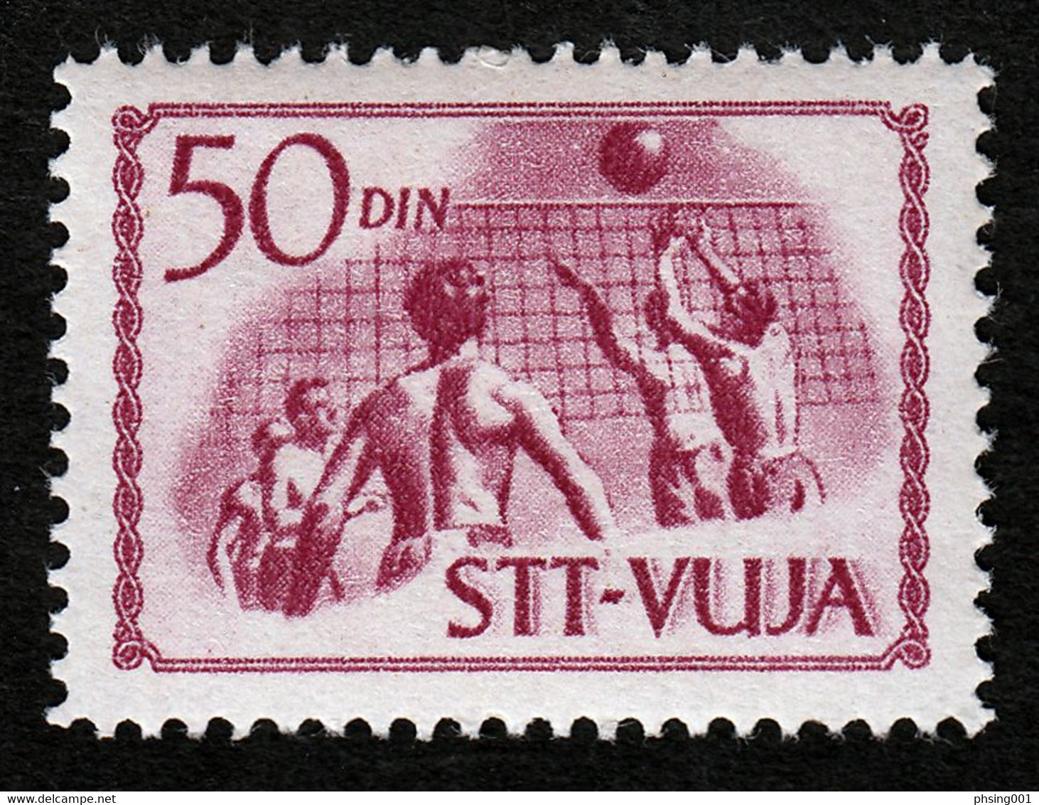 Trieste Zone B STT VUJNA 1952 Italia Yugoslavia Slovenia Sports Voleyball MNH - Altri & Non Classificati