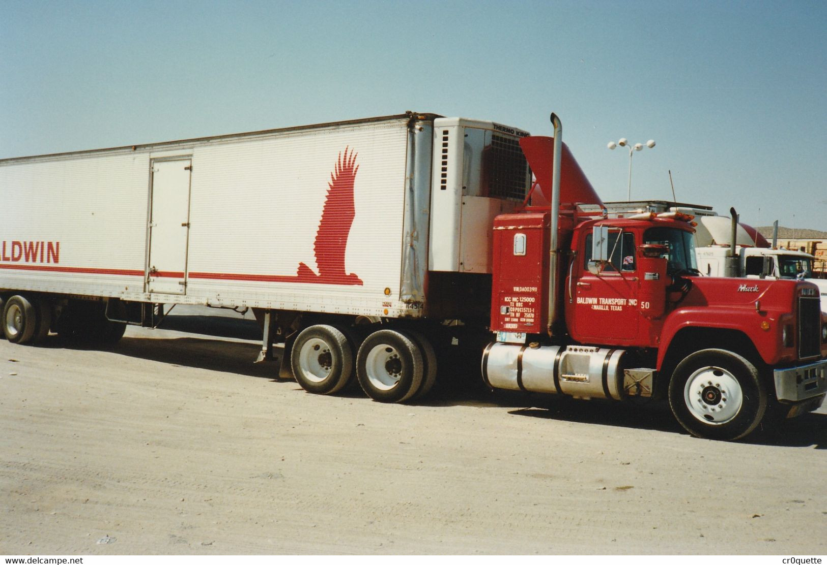 ETATS UNIS - USA - CAMIONS TRUCKS / 6 PHOTOGRAPHIES ORIGINALES PRISES En 1989 - Otros & Sin Clasificación