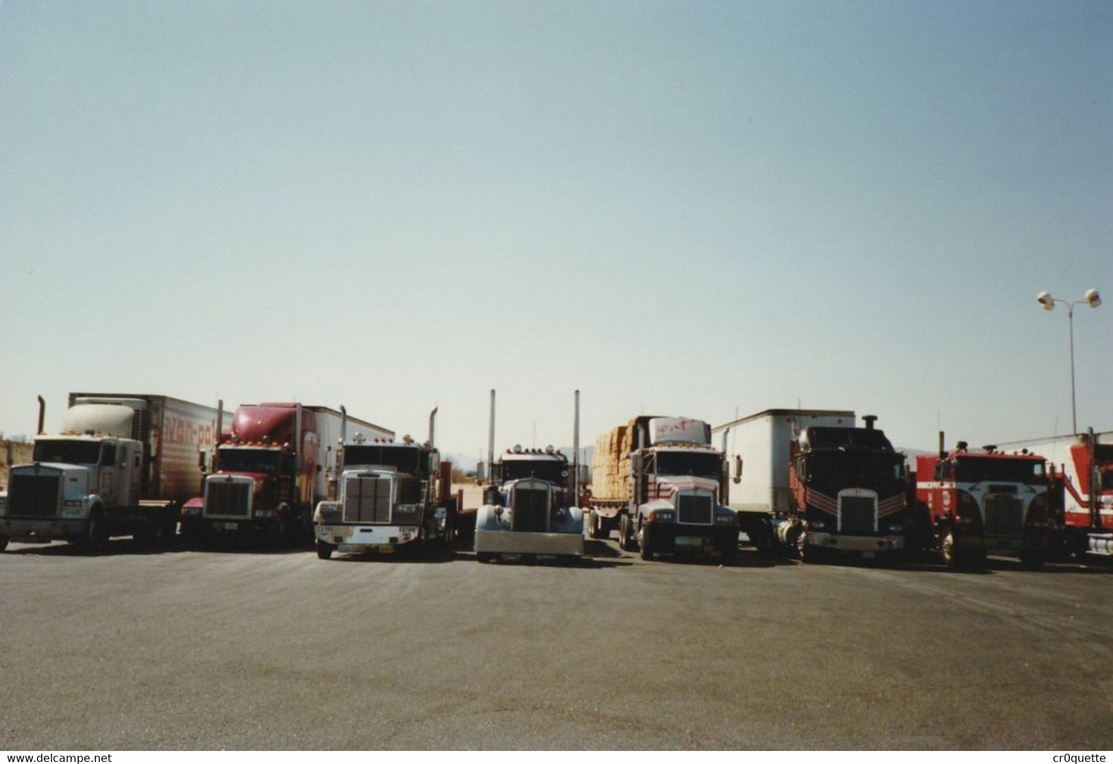 ETATS UNIS - USA - CAMIONS TRUCKS / 6 PHOTOGRAPHIES ORIGINALES PRISES En 1989 - Otros & Sin Clasificación