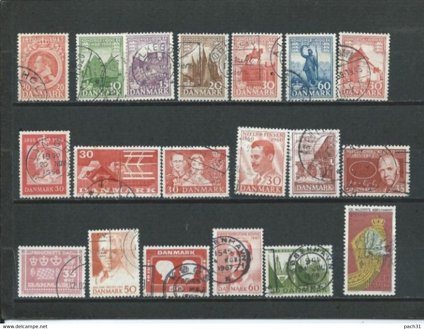 Danemark  Lot De Timbres  Oblitérés - Verzamelingen