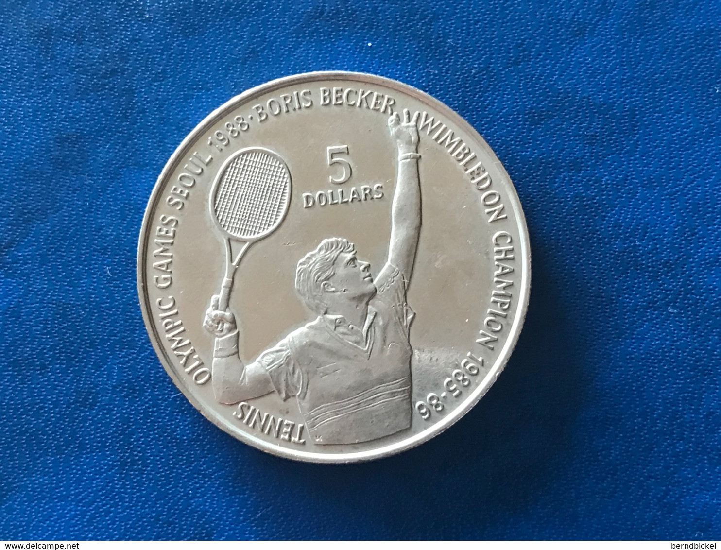 Münzen Münze Gedenkmünze Niue 5 Dollar 1987 Boris Becker - Niue