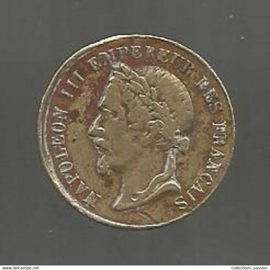 Médaille , NAPOLEON I , NAPOLEON III , Dia. 28 Mm , 4.80 Gr. - Monarchia / Nobiltà