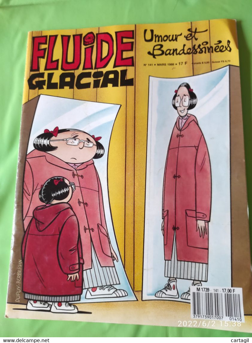 Livres, BD,  Revues -Revue"FLUIDE GLACIAL" N°141-mars 1988-Umour Et Bandessinées (détails Description Et Scan) - Fluide Glacial