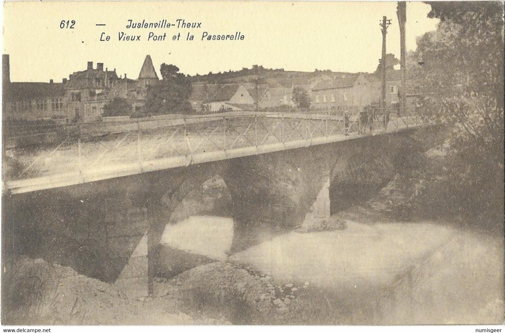 JUSLENVILLE-THEUX  -- Le Vieux Pont Et La Passerelle - Theux