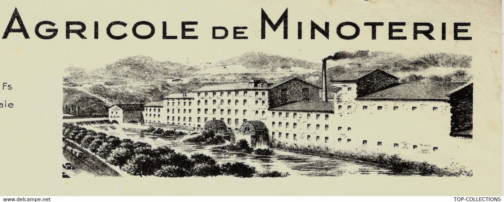 Meunerie Moulin Grains Farine 1945 Vienne (Isère) Cie Agricole De Minoterie Pour Charoud Boulanger Vienne B.E. - 1900 – 1949