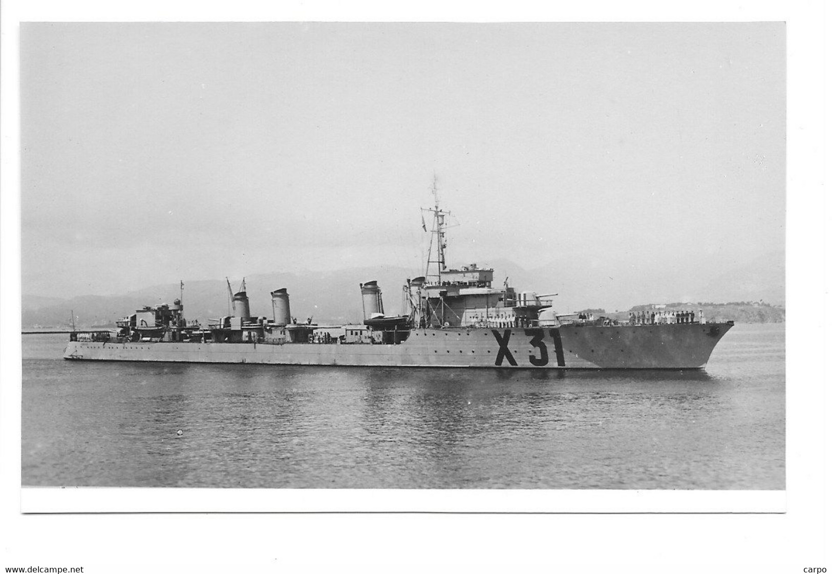 Carte Photo 9x14cm. - Bateau, Navire De Guerre -	Contre-torpilleur "Guépard" - Oorlog