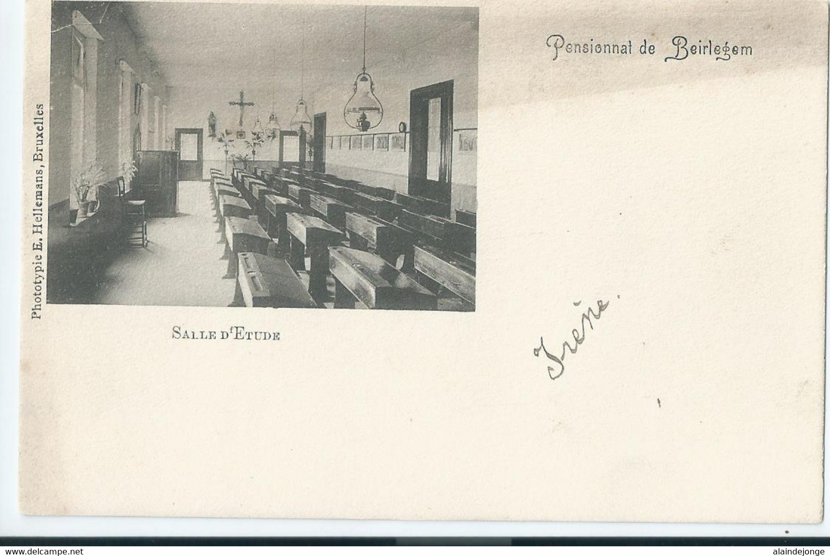 Beirlegem - Pensionnat De Beirlegem - Salle D'Etude - 1905 - Zwalm