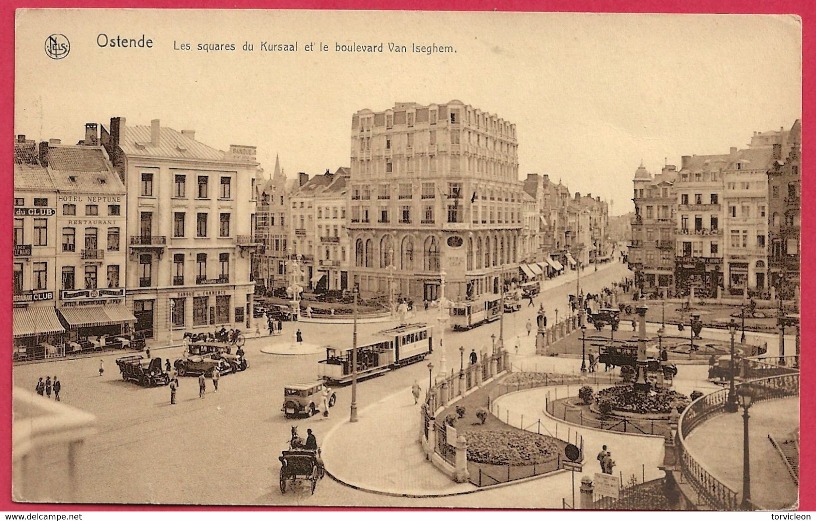 C.P. Oostende = Les  Square  Du  Kursaal Et Le Boulevard Van  Iseghem - Oostende