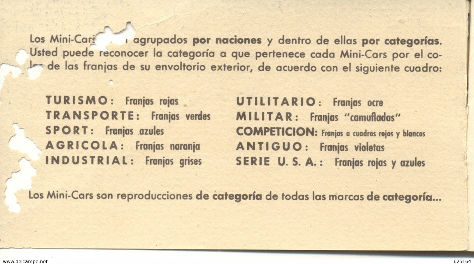 Catalogue ANGUPLAS 1960 MINI-CARS 1/86 Defekt  - En Espagnol - Sin Clasificación