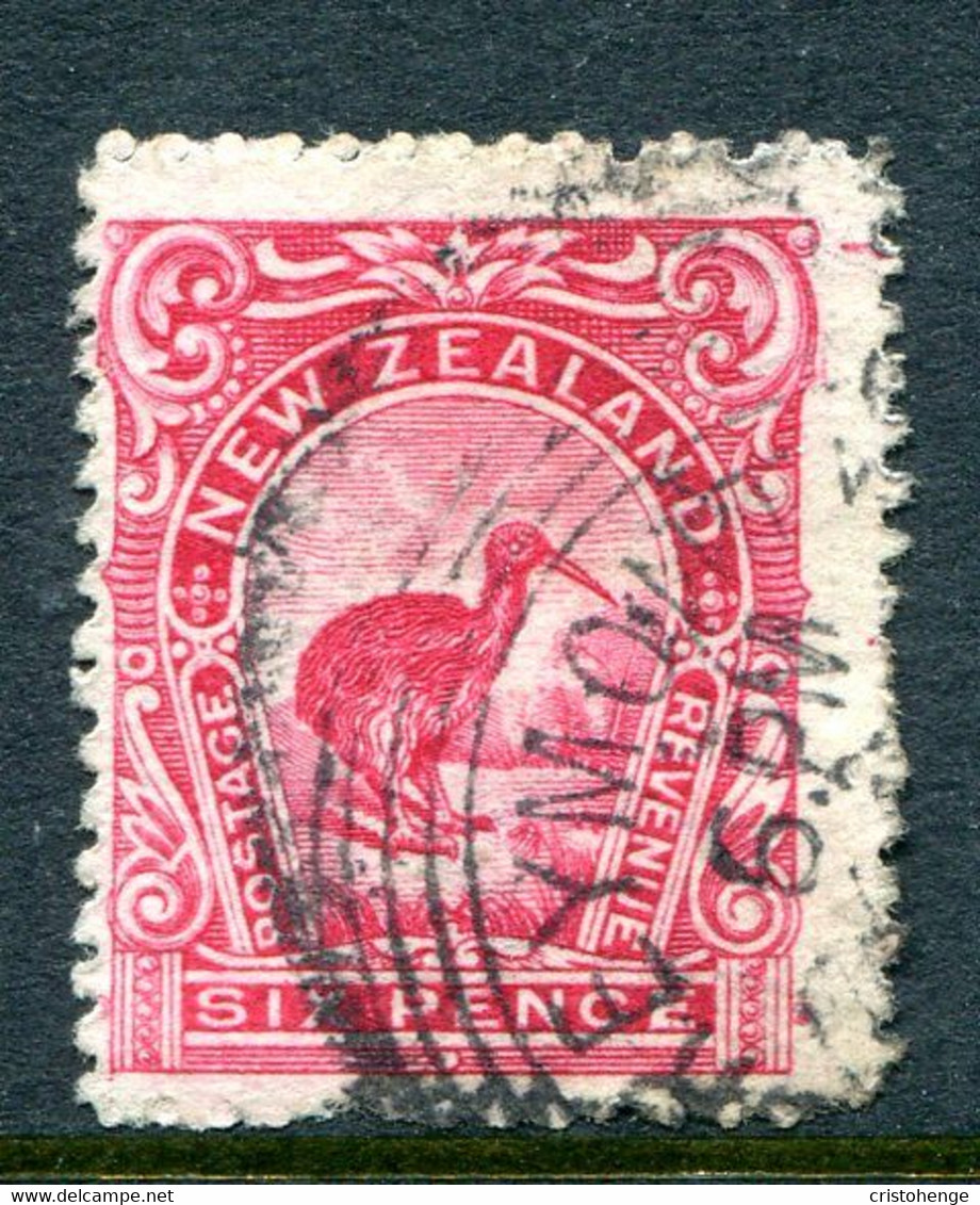 New Zealand 1907-08 Redrawn Pictorials - P.14 - 6d Kiwi Used (SG 376) - Used Stamps