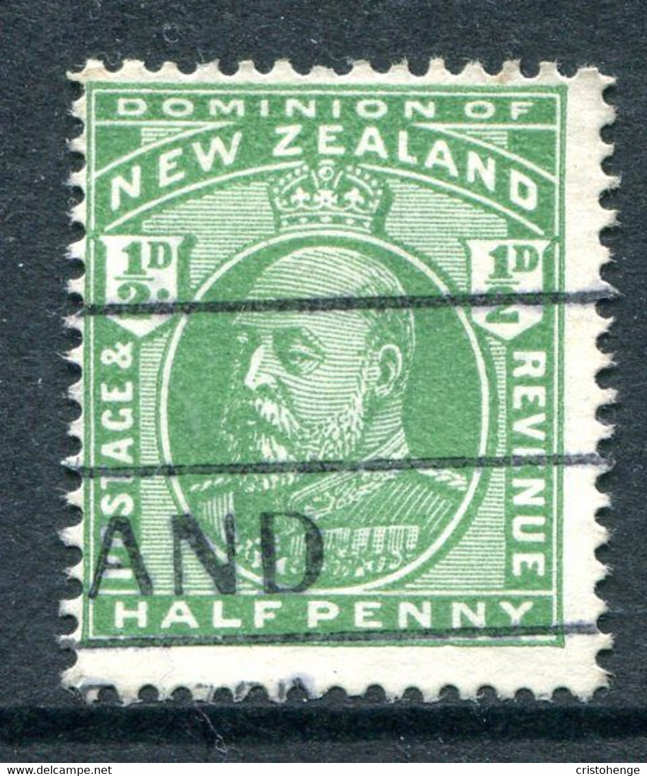 New Zealand 1909-12 King Edward VII - ½d Green Used (SG 387) - Usados