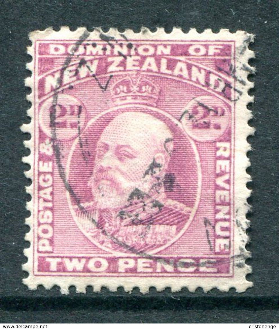 New Zealand 1909-16 King Edward VII - P.14 X 14½ - 2d Mauve Used (SG 388) - Used Stamps