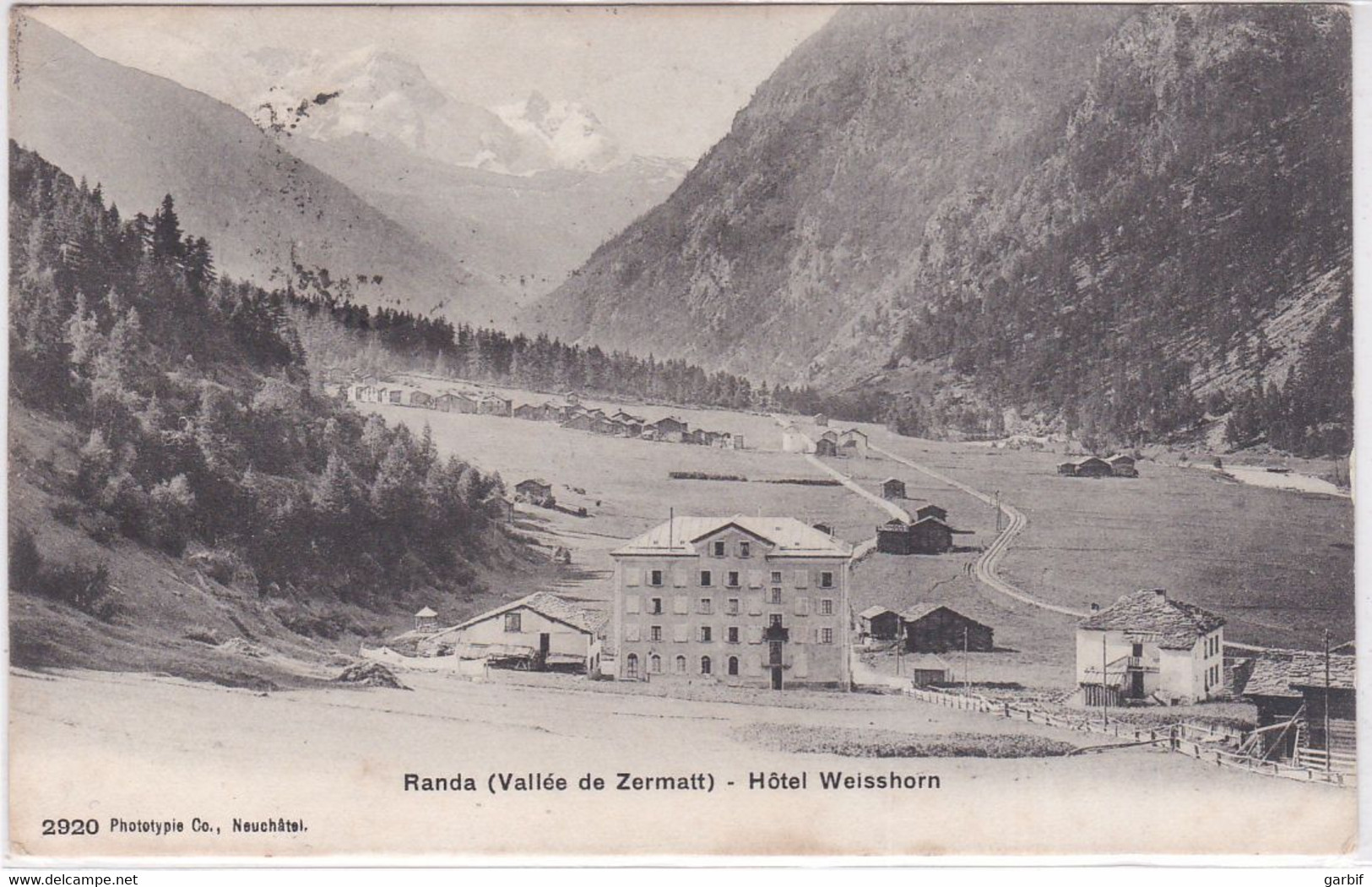 Svizzera - Randa ( Vallée De Zermatt) - Hotel Weisshorn - Vg1910 - Randa