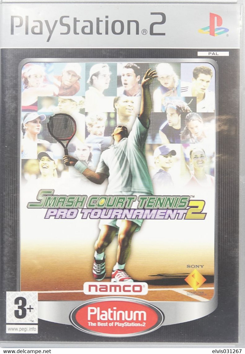 SONY PLAYSTATION TWO 2 PS2 : SMASH COURT TENNIS PRO TOURNAMENT 2 - PLATINUM - Playstation 2