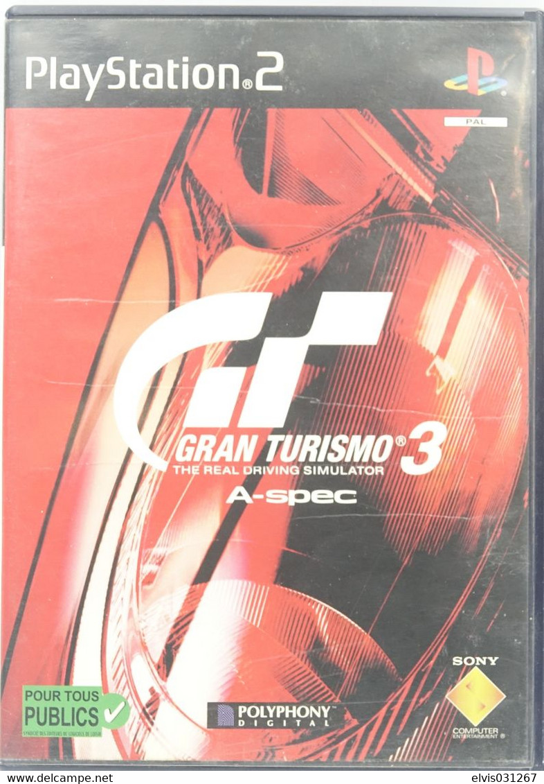 SONY PLAYSTATION TWO 2 PS2 : GRAN TURISMO 3 - Playstation 2
