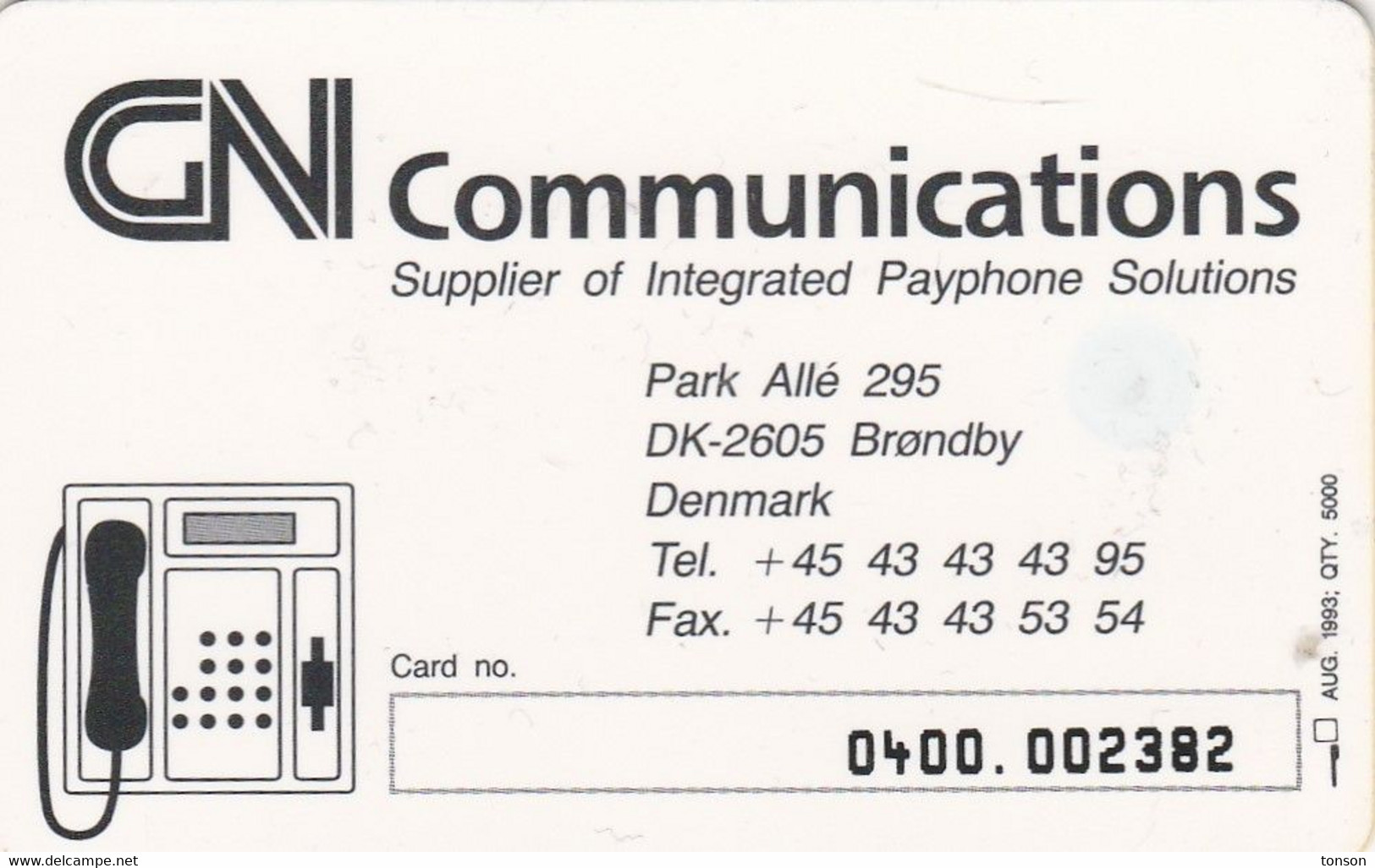 Zimbabwe, ZIM-D-02, GN Communications - A Great Nordic Company, 2 Scans.   Please Read - Simbabwe
