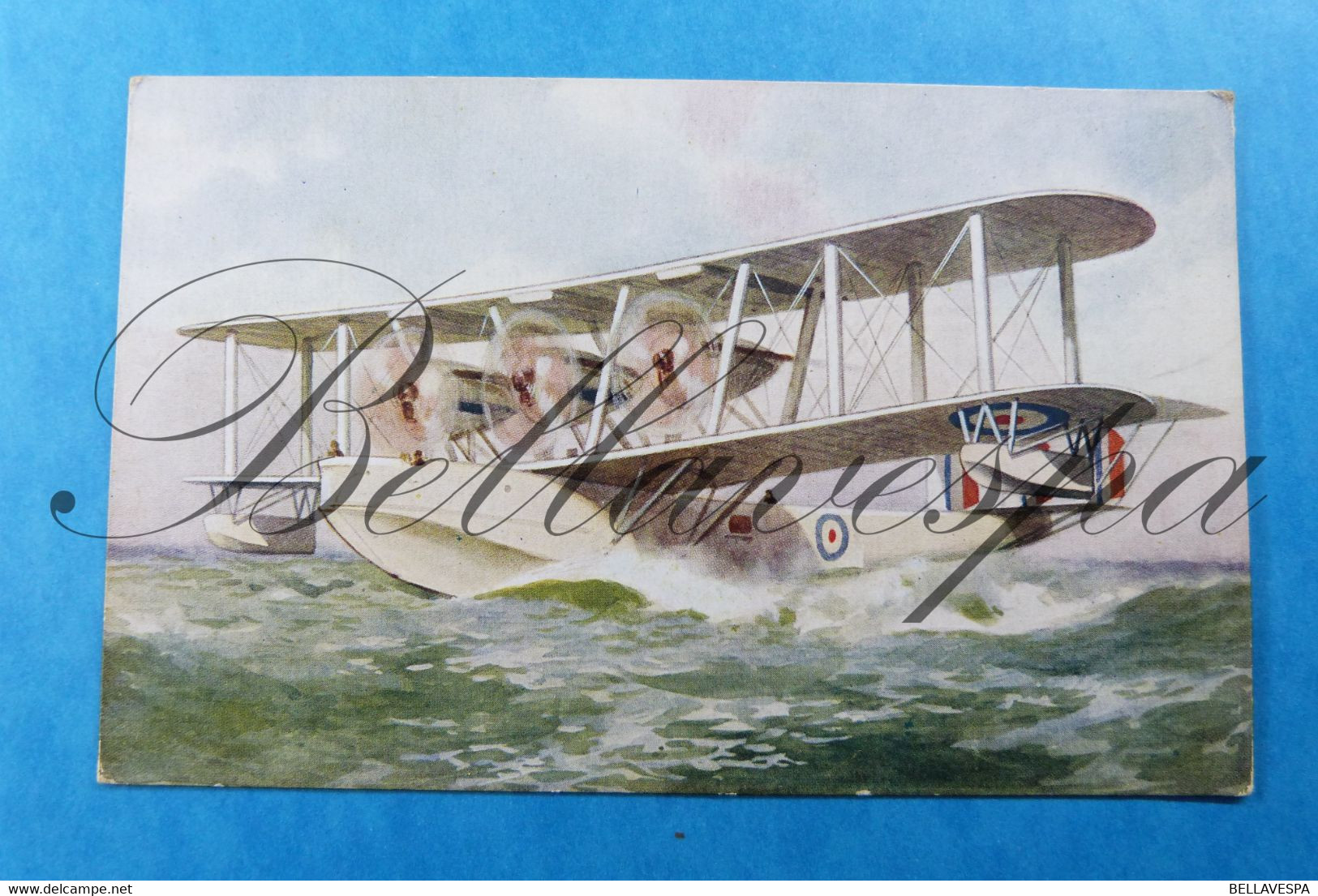 Hydravion. Watervliegtuig  Flying Boat IRIS -R.A.F.-  2000 H.P. Rolls Royce.  Edit. J.Salmon UK N°3507 - 1919-1938: Between Wars