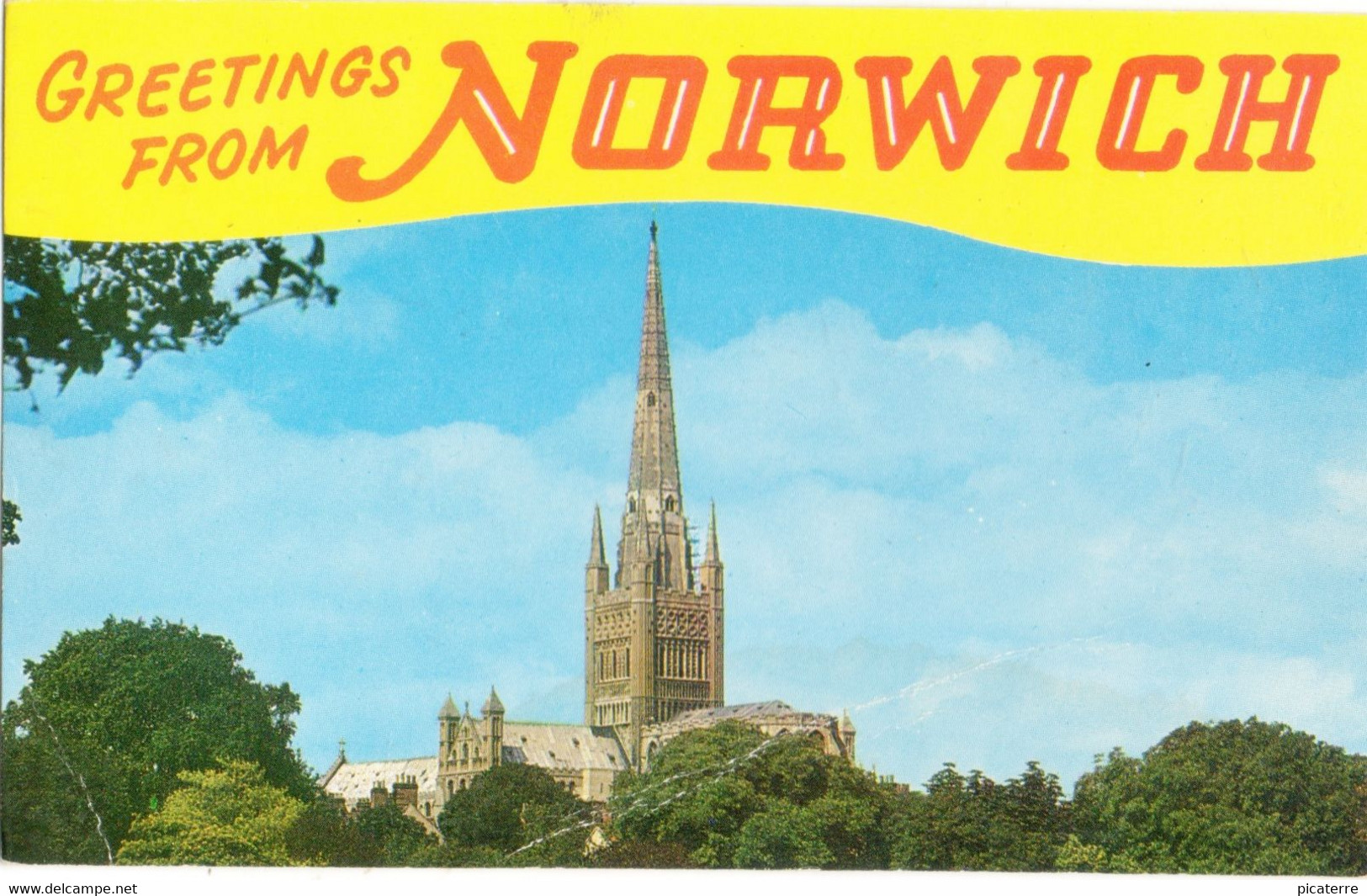 Norwich -Norman Cathedral - Spire 315ft High - 1975 Franking- Postal Slogan- "Make Friends With A Deaf Child"-(E.Joyce) - Norwich