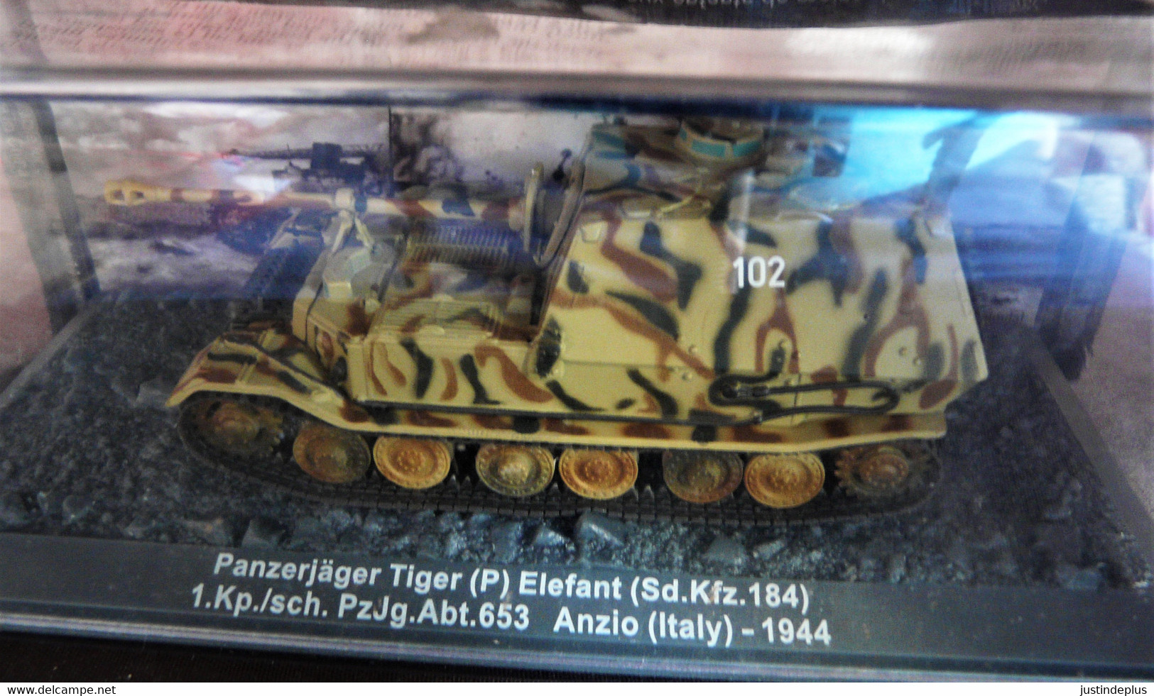 CHAR PANZERJAGER TIGER (P) ELEFANT DANS SA BOITE CRISTAL ET SOUS BLISTER D'ORIGINE - Panzer