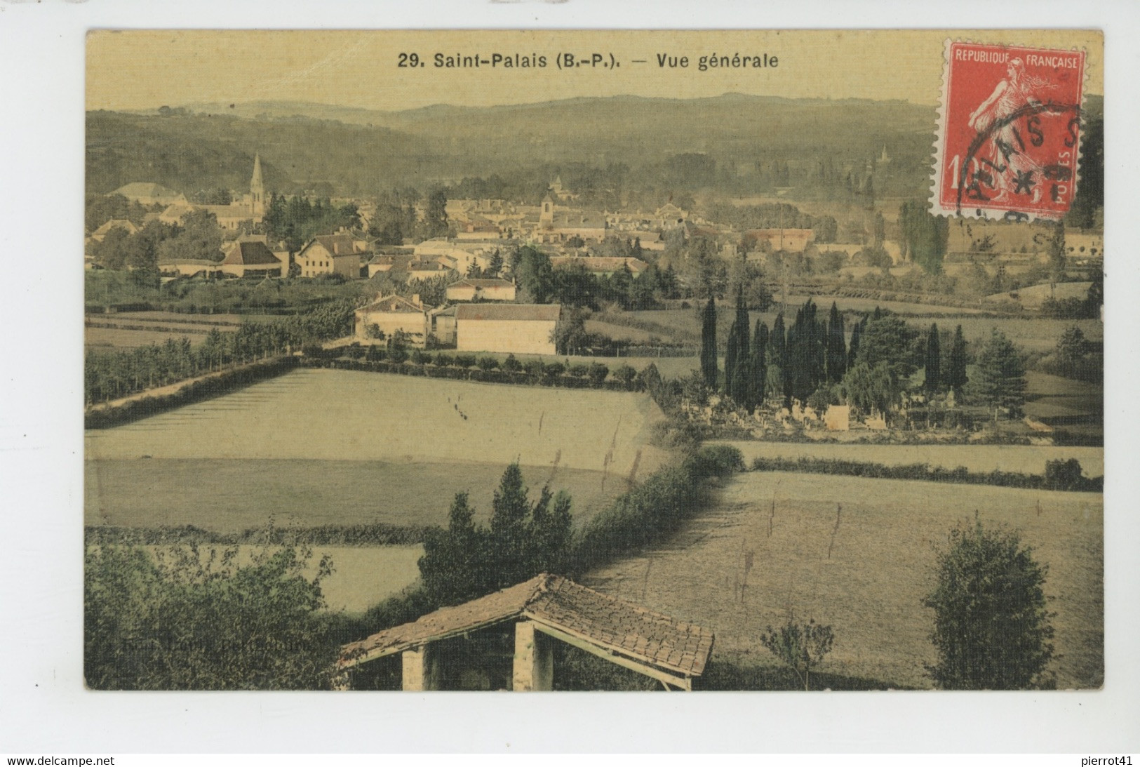 SAINT PALAIS - Vue Générale (belle Carte Toilée) - Saint Palais