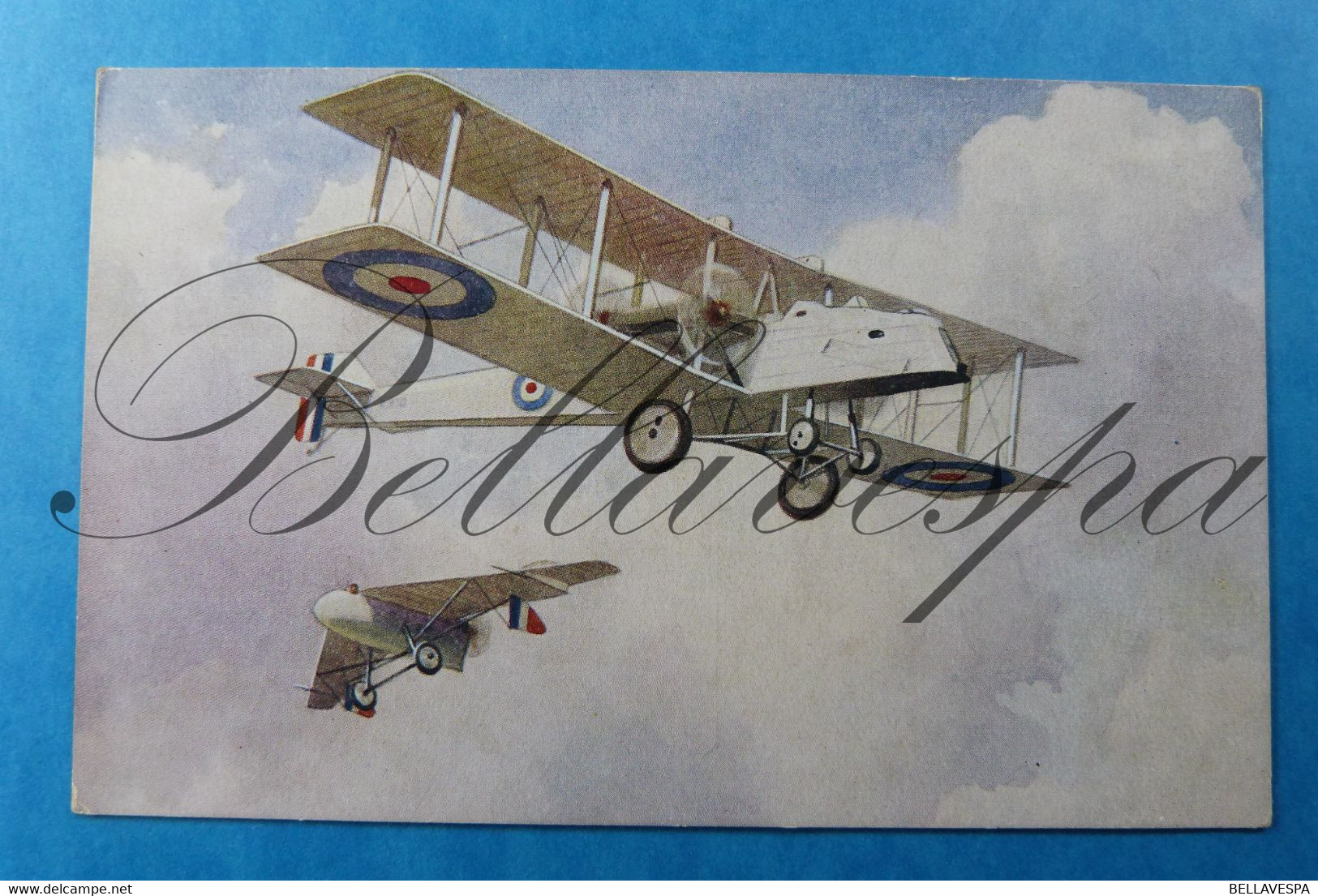 The Pterodactyl. Metal Biplane 4 Propellers Engines -mounted In The Fusselage Room. Edit. J.Salmon UK N°3510 - 1914-1918: 1. Weltkrieg