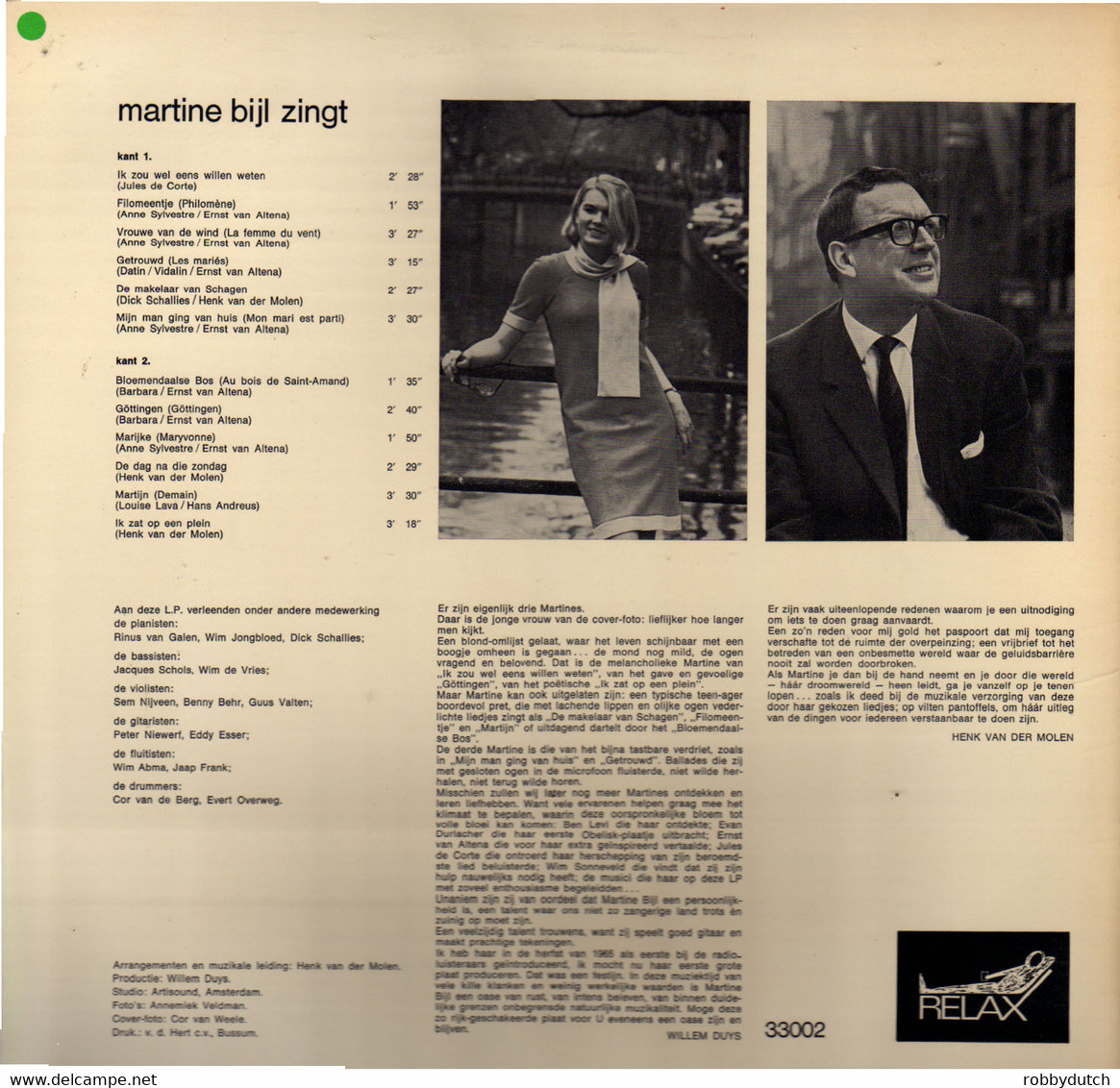 * LP *  MARTINE BIJL ZINGT  (Holland 1966 . Her First Album. Mono) - Autres - Musique Néerlandaise