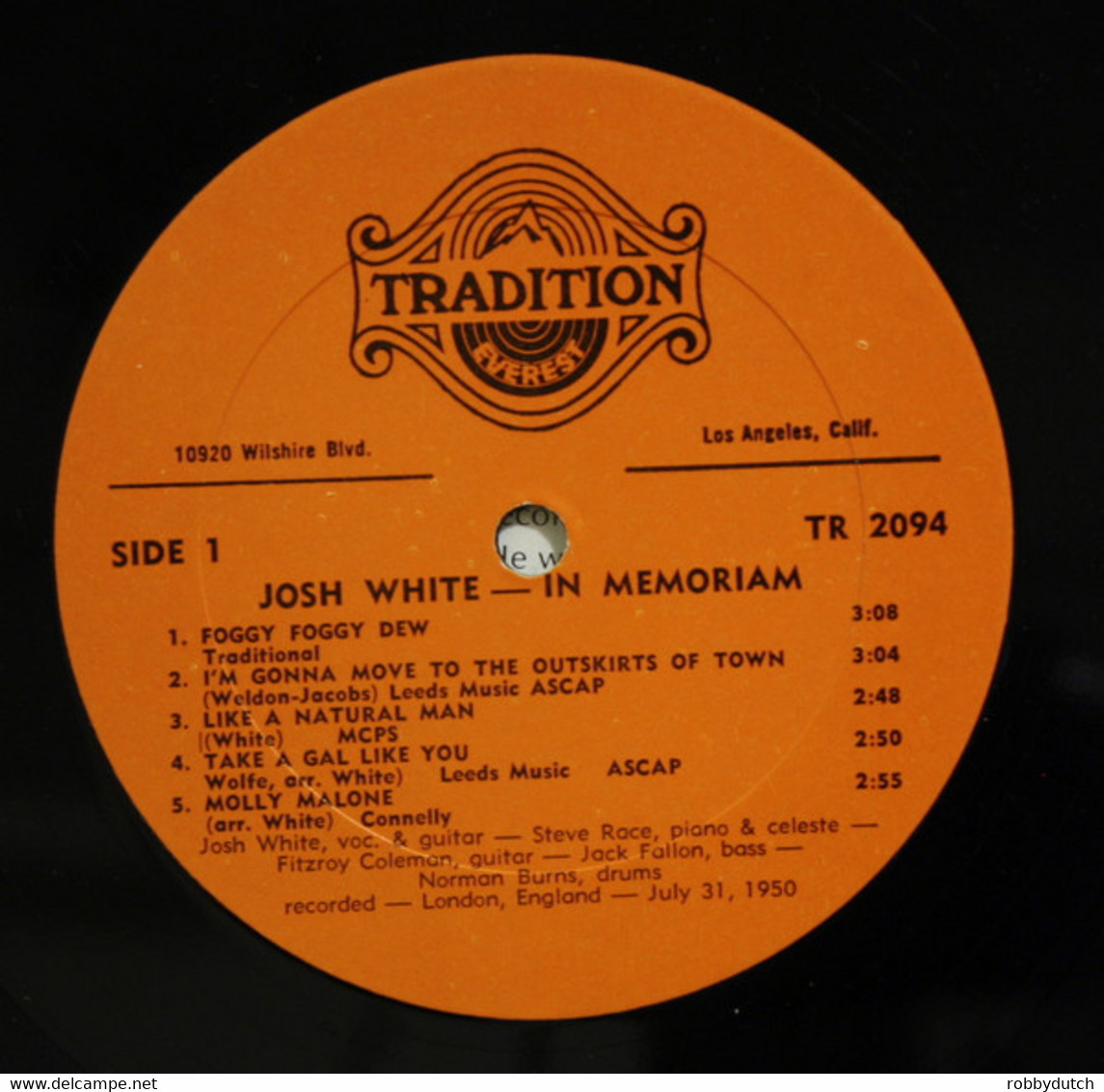 * LP *  JOSH WHITE - IN MEMORIAM (USA 1970) - Blues