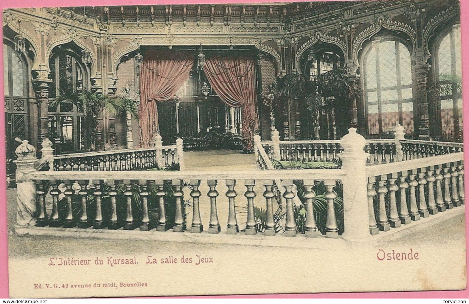 C.P. Oostende = Kursaal   Intérieur  :  Salle  Des Jeux - Oostende