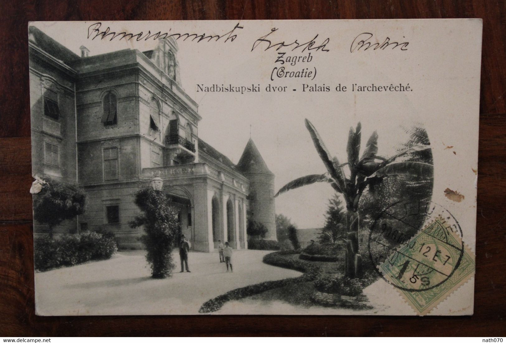 CPA Ak 1906 Zagreb Palais Archevêché Croatie Croatia France Bourg La Reine Imprimé - Croatie