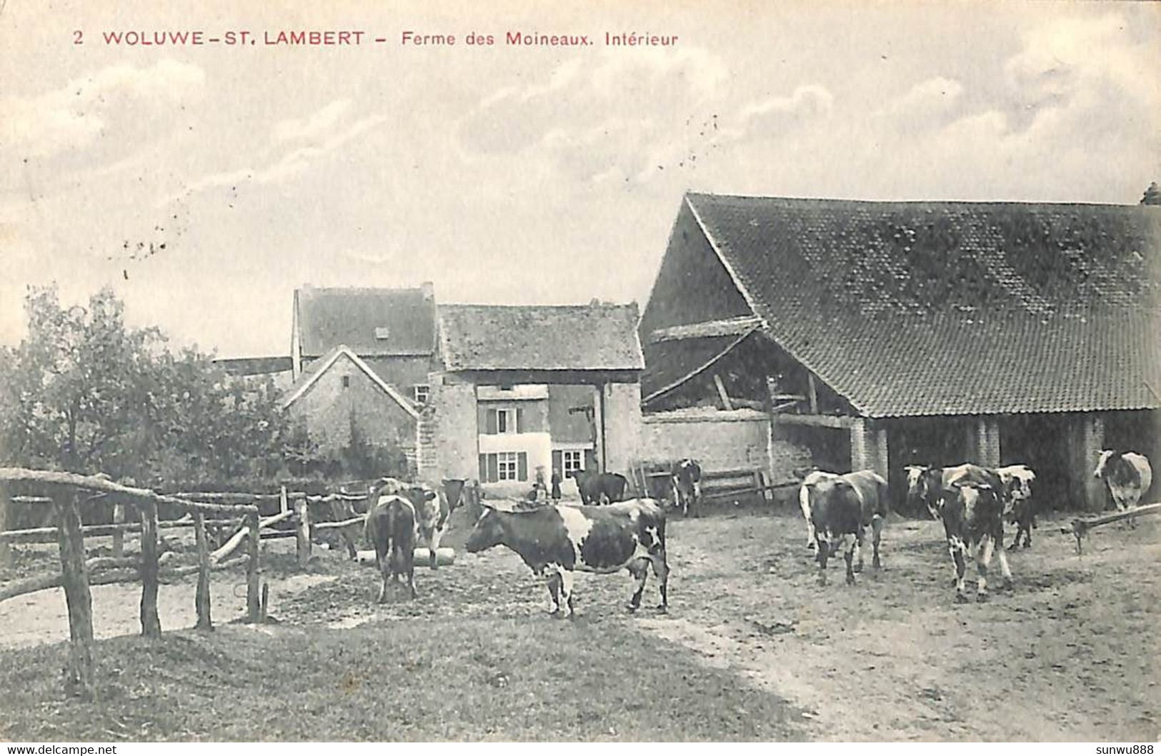 Woluwe Saint Lambert - Ferme Des Moineaux, Intérieur (animée Cliché  Walschaerts 1910) - St-Lambrechts-Woluwe - Woluwe-St-Lambert