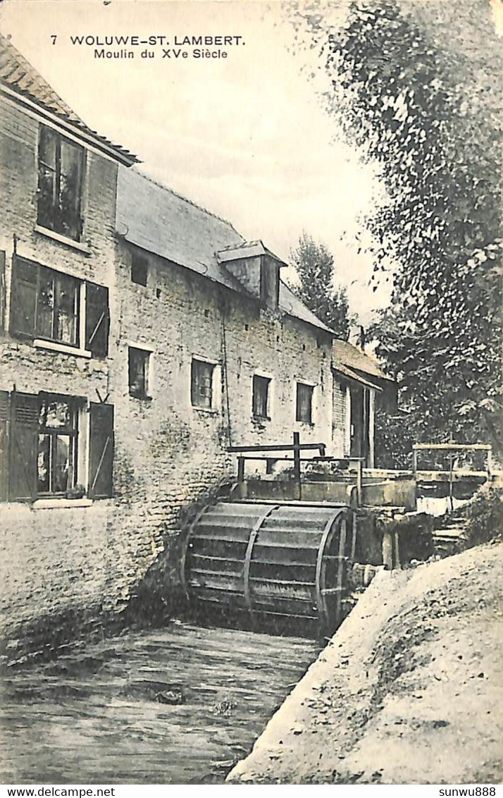 Woluwe Saint Lambert - Moulin Du XVe Siècle (colorisée Cliché Walschaerts..manque De Matière Coin Supérieur) - St-Lambrechts-Woluwe - Woluwe-St-Lambert