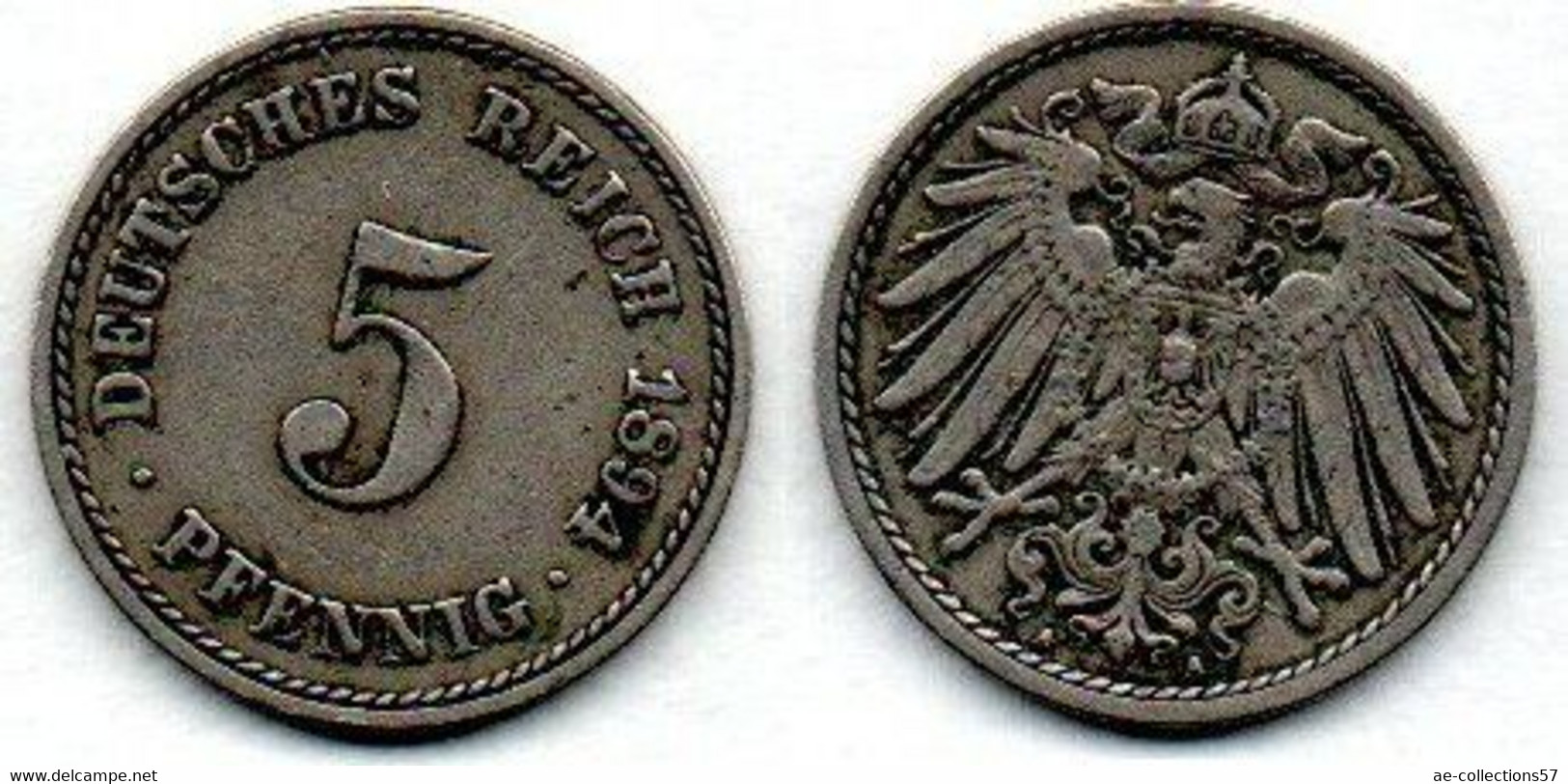 Allemagne - Deutschland - Germany 5 Pfennig 1895 A TB+ - 5 Pfennig